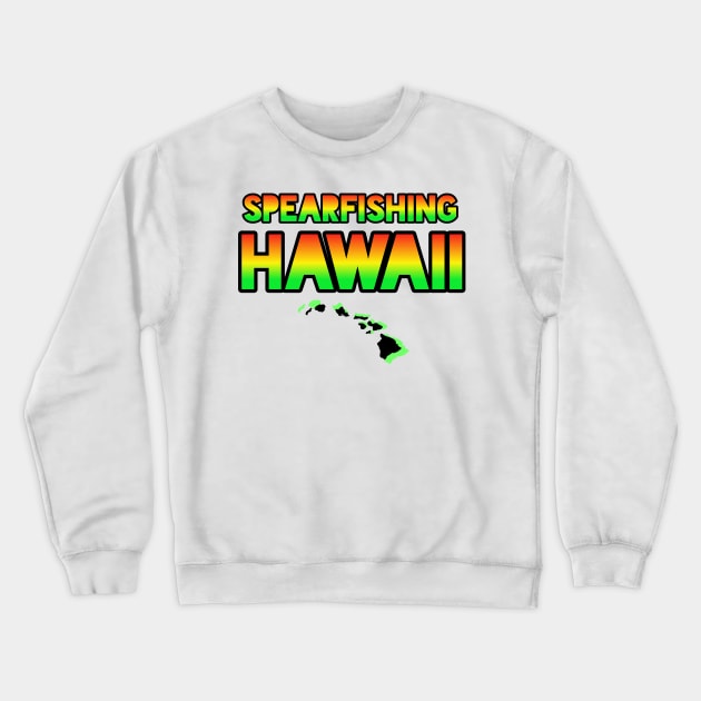 Spearfishing Hawaii Crewneck Sweatshirt by Coreoceanart